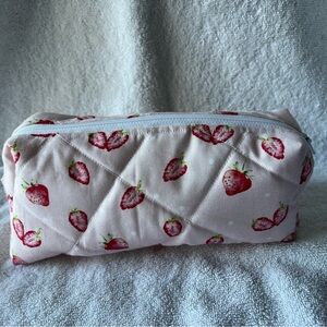 Strawberry makeup bag